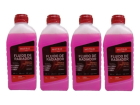 Kit 4 Fluido Aditivo Do Radiador Renault Logan Rosa Motrio
